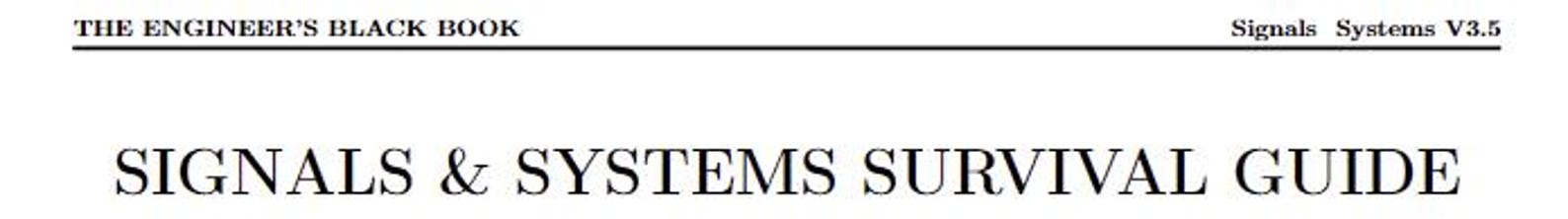 Electrical Engineering Formula Sheet & Study Guide | Signals, Systems ...