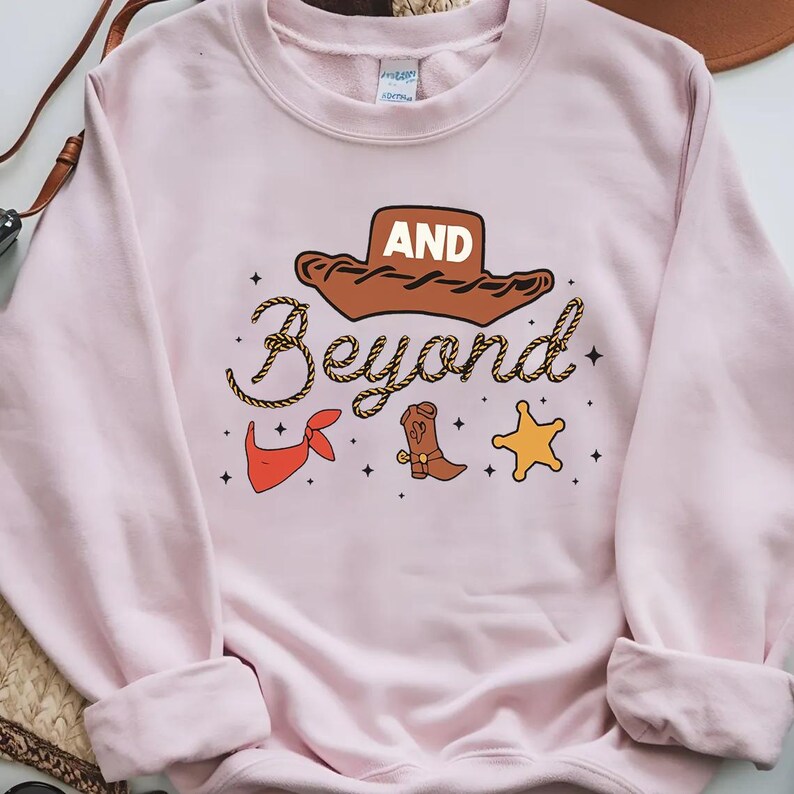 To Infinity and Beyond PNG Sublimation Design High Resolution Toy Story Couple Shirt Buzz Woody Digital File PNG Sublimation Space Cowboy image 3