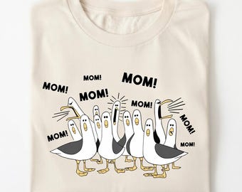 Finding Nemo Seagulls PNG Sublimation Design High Resolution Mom Mom Mom Funny Mothers Day Shirt Design Digital File Download PNG Clipart