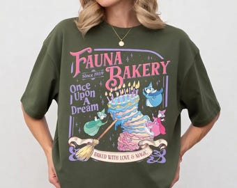 Fauna Bakery PNG Sublimation Design Once Upon a Dream Sleeping Beauty Fairies Cake High Resolution Magic Bakery Digital Download PNG File