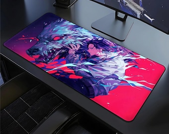 Yuta Okkotsu Desk Mat, JJK Anime Gaming Mouse Pad, Dark Anime Desk Mat, Infinity Extended Desk Pad, Anime Fan Gift