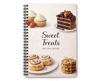 Sweet Treats Recipe Book Notebook