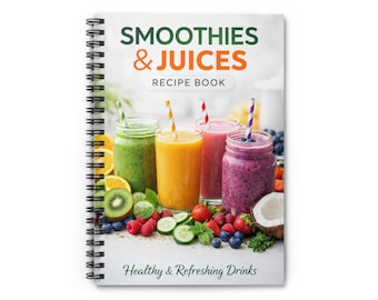 Smoothies & Juices Recipe Spiral Notebook