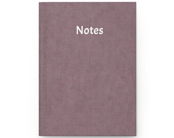 Dusty Plum Hardcover Notebook