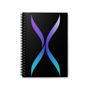 Key Keeper Quantum Glow Spiral Notebook