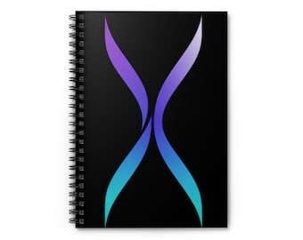 Key Keeper Quantum Glow Spiral Notebook