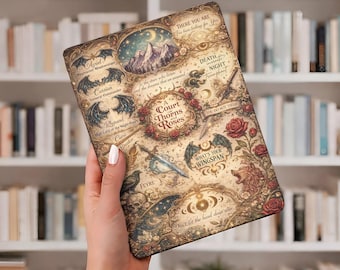 Kindle-fodral inspirerat av Glastronen, TOG BookTok-omslag, Terrasen boklig present, Kindle-fodral för fantasyläsare för henne