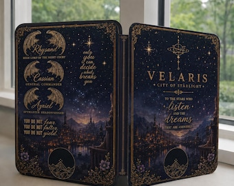 Velaris ACOTAR To The Stars Who Listen Kindle Case, Acotar Inspired For Kindle 10/11/12th 2024, Paperwhite 10/11/12th 6.8", Kobo Clara Color