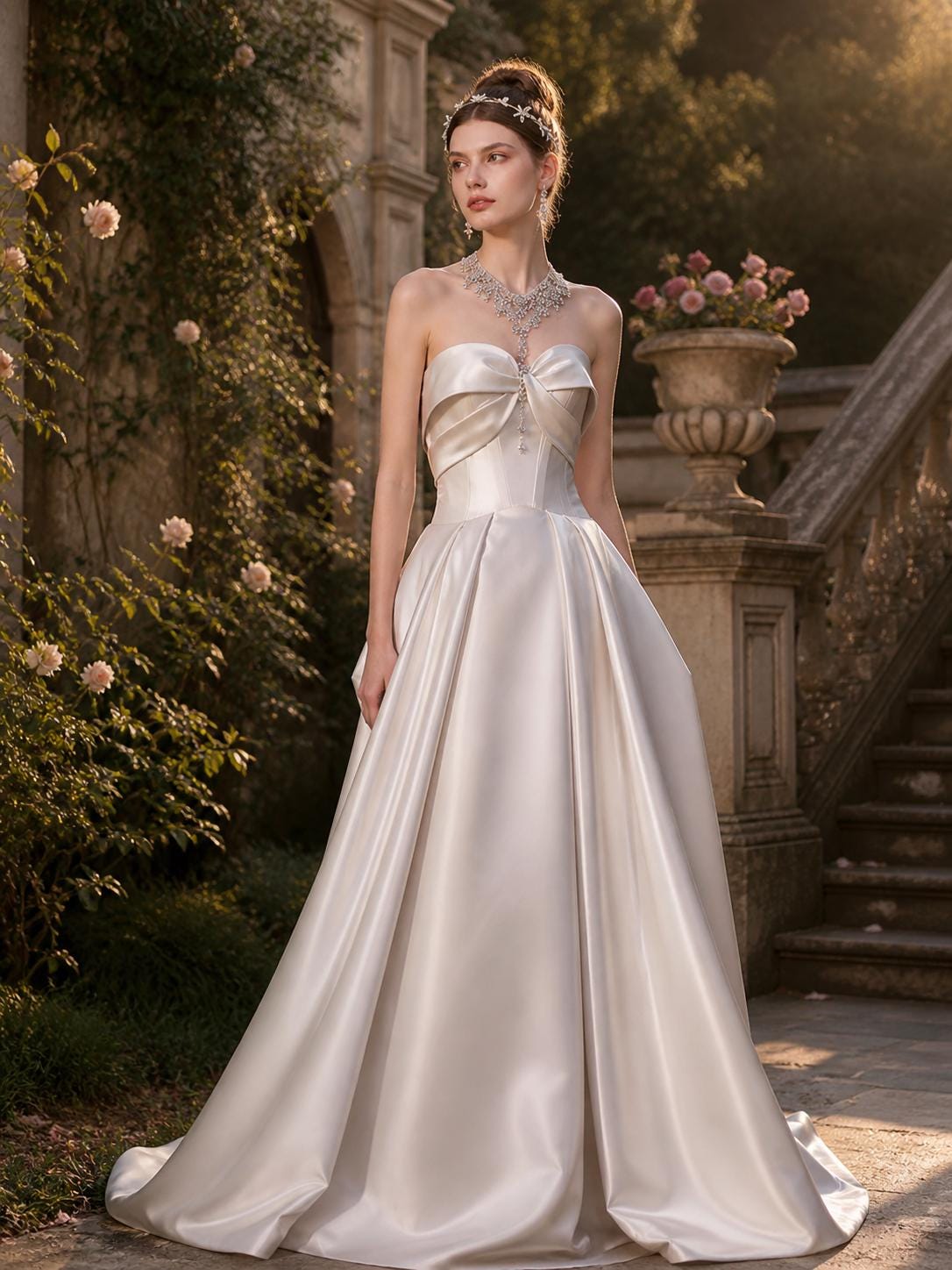Evening Gown With Bow in Back - Etsy Evening Gown With Bow in Back - Etsy