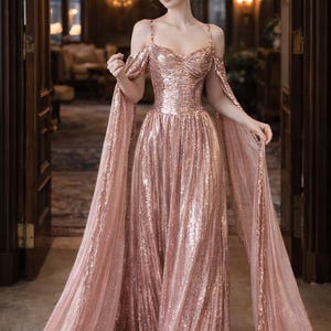 green emerald velvet dress Rose Gold Printed Maxi Dress with Criss Cross Back