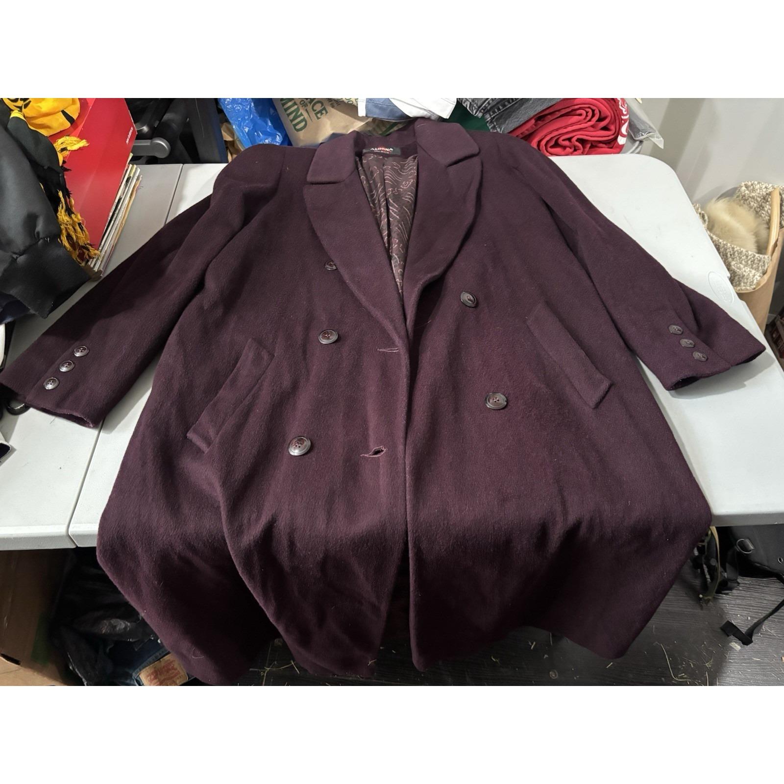 ☆希少❣️アローナ USA製 ヴィンテージ ショールカラー羊毛 ロング 