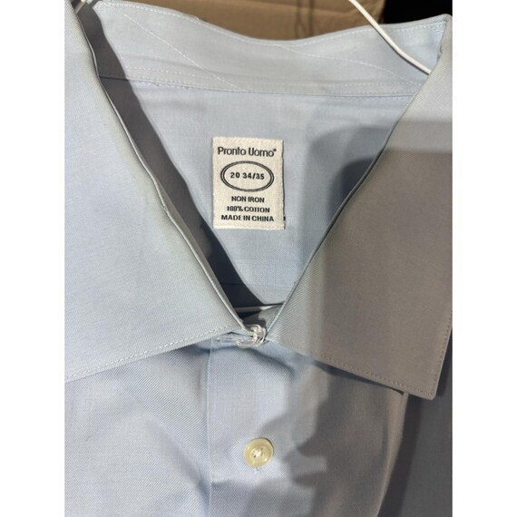 pronto uomo dress shirts Shirt Men's 20 36-37 Tall Corporate Business Boardroom Classic Pronto Uomo Shirts - SoPicks