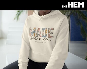 Made for More Hoodie | Floral Text Pullover