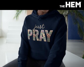 Just Pray floral PRAY Hoodie | Faith Christian sweatshirt