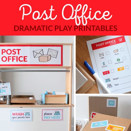 Post Office Pretend Play Dramatic Play Printable Mail - Etsy
