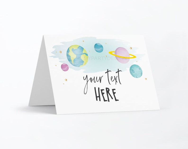 First Trip around the Sun Birthday Food Labels Outer Space Party Tent Labels Galaxy Placecards INSTANT DOWNLOAD Printable