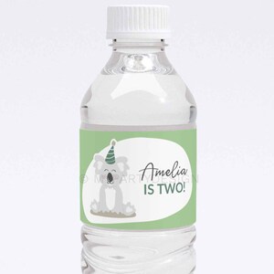 Koala Bottle Labels - Koala Party Printables - Koala Birthday Decorations - INSTANT DOWNLOAD - Printable PDF with Editable Text