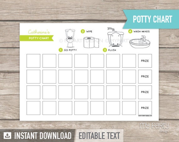 Potty Chart For Toddlers