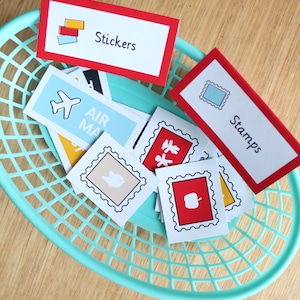 Post Office Dramatic Play Printables, Mailman Pretend Play, Posting ...
