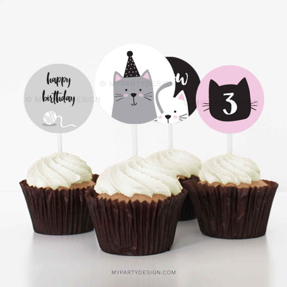 Katze Geburtstag Deko-Set – 20 Teile Für Die Perfekte Katzen-Party