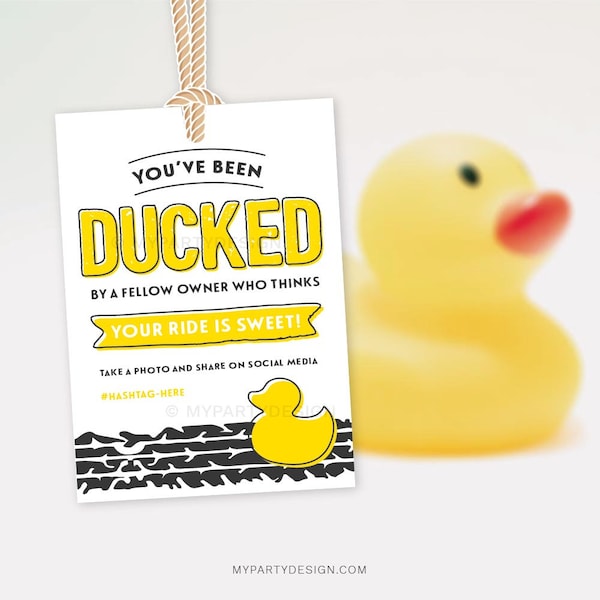Youve Been Ducked Printable Etsy