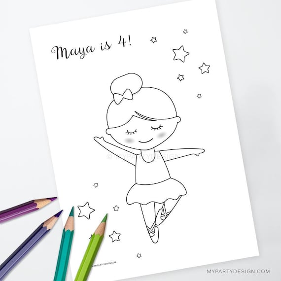 dance party coloring page