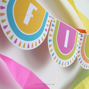 Llama Birthday Banner, Mexican Party Decorations, Alpaca Fiesta Birthday Bunting - INSTANT DOWNLOAD - Printable PDF with Editable Text