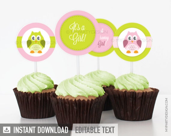 Owl Cupcakes For Owl Themed Baby Shower Owl Cupcakes Owl Cakes