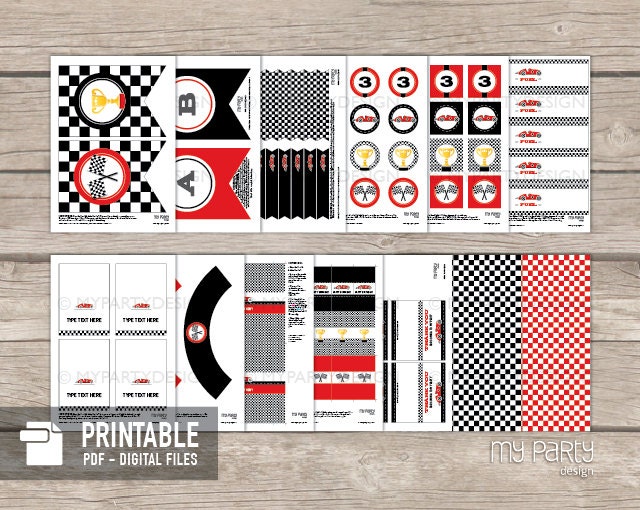 Race Car Birthday Decorations Car Party Pack Racing Party - Etsy