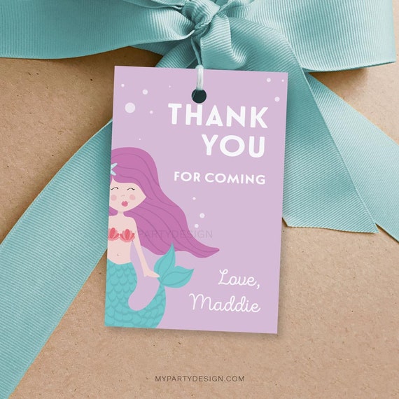 mermaid-thank-you-tags-mermaid-party-favor-labels-girl-birthday