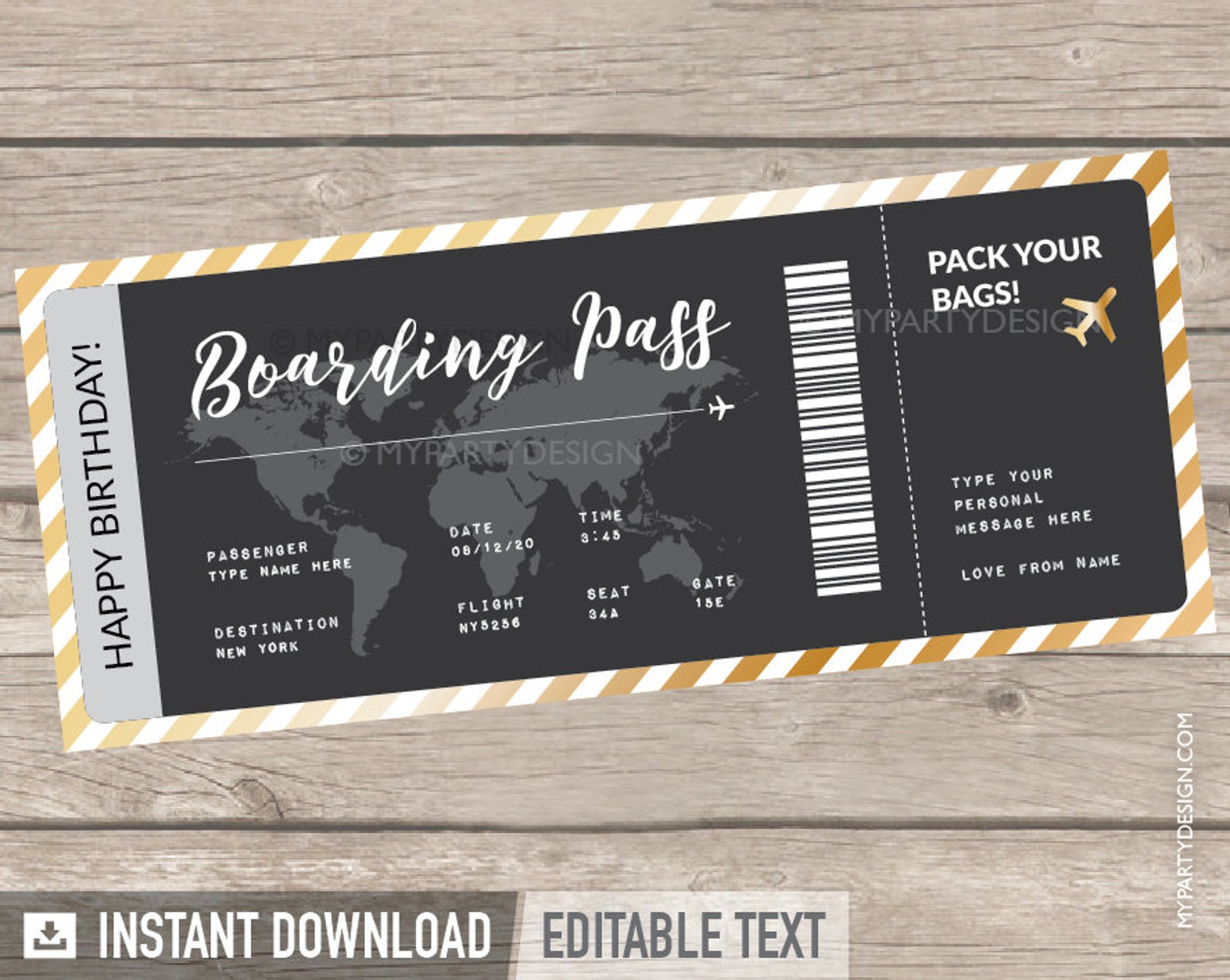 Travel Voucher Boarding Pass Template Fake Plane Ticket Etsy travel-voucher-boarding-pass-template-fake-plane-ticket-etsy
