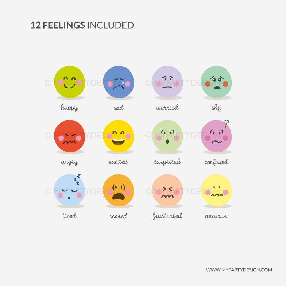 Printable Emotions Lacing Cards, Threading Cards, Learn the Feelings ...