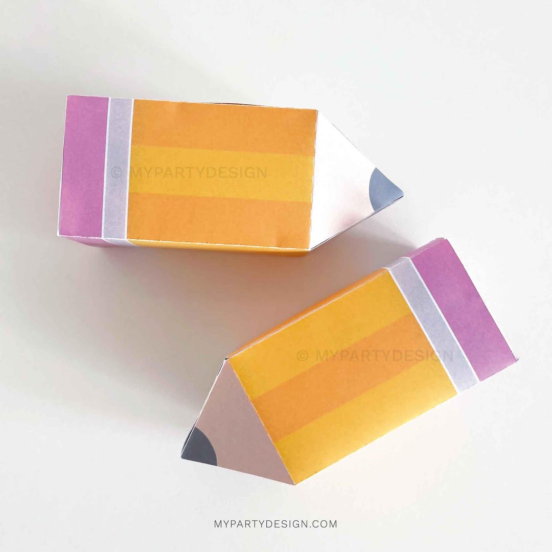 for you様ご購入専用ページ Pencil Gift Box Template for Teacher Appreciation Week, Back to