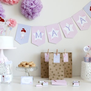 Ballerina Birthday Party Decorations, Ballerina Party Pack, Ballet Kit, Dance Decor - INSTANT DOWNLOAD - Printable Editable PDF image 2