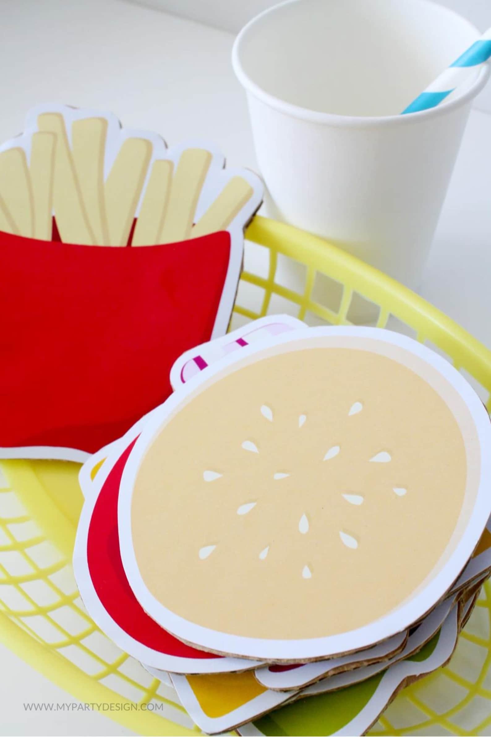 Burger Shop Dramatic Play Printables, Kids Pretend Play, Hamburger ...