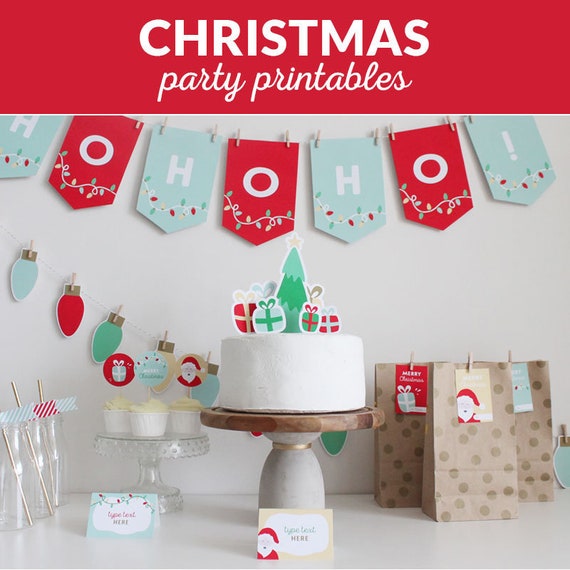 Christmas Printable Decorations Festive Party Decor Seasonal Holidays christmas-printable-decorations-festive-party-decor-seasonal-holidays