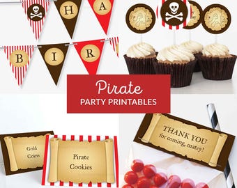 Fornure per la tavola per festa pirata, decorazioni per feste di