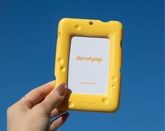Cheese Photocard Holder for Desk Display, 3D Printed Photo Stand