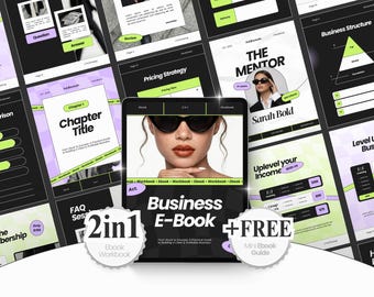 Plantilla de libro electrónico de Canva: Imán de clientes potenciales llamativo para creadores de cursos de coaching, descarga digital BS