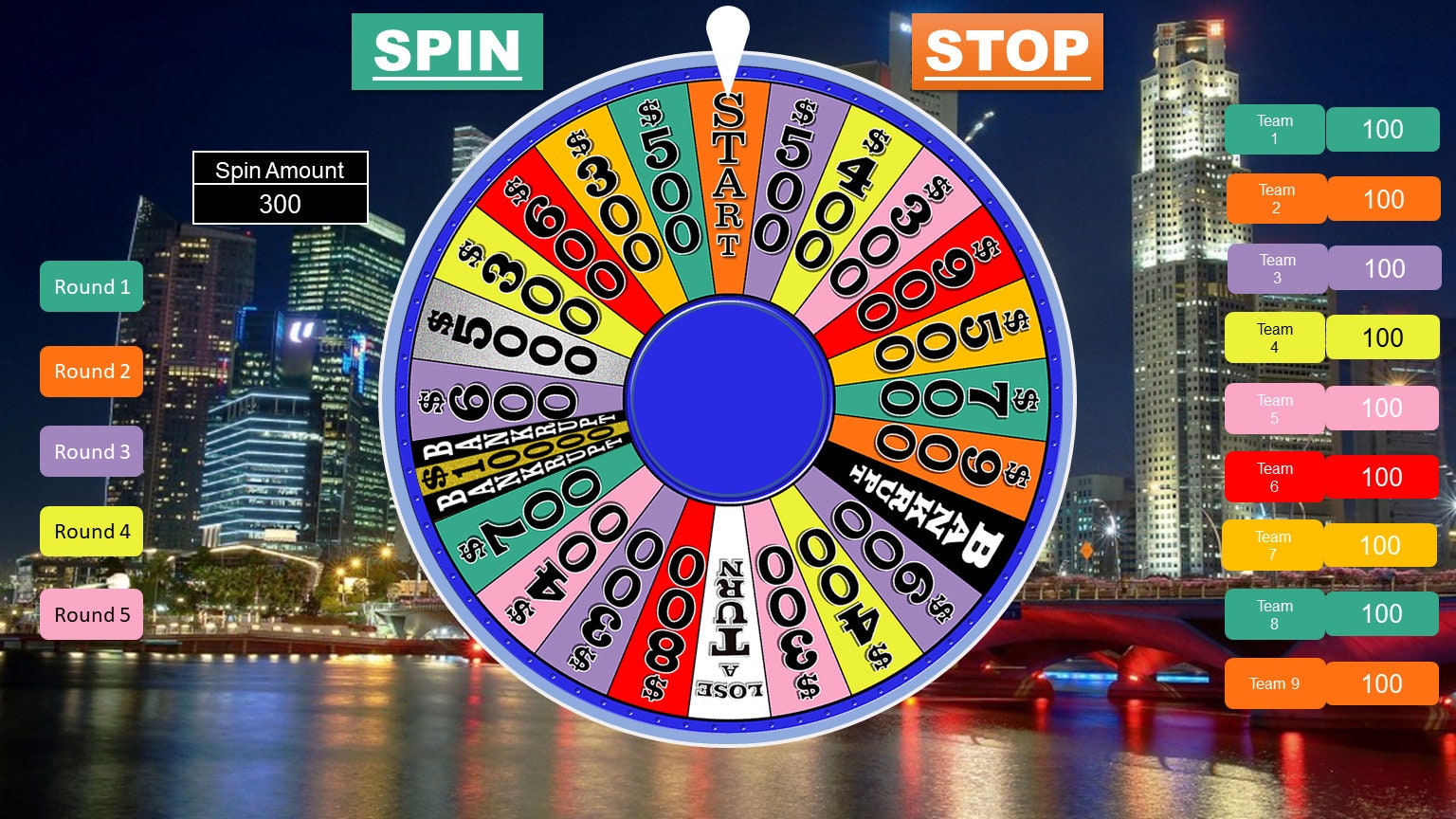 Wheel of Fortune Zoom Powerpoint Game Etsy