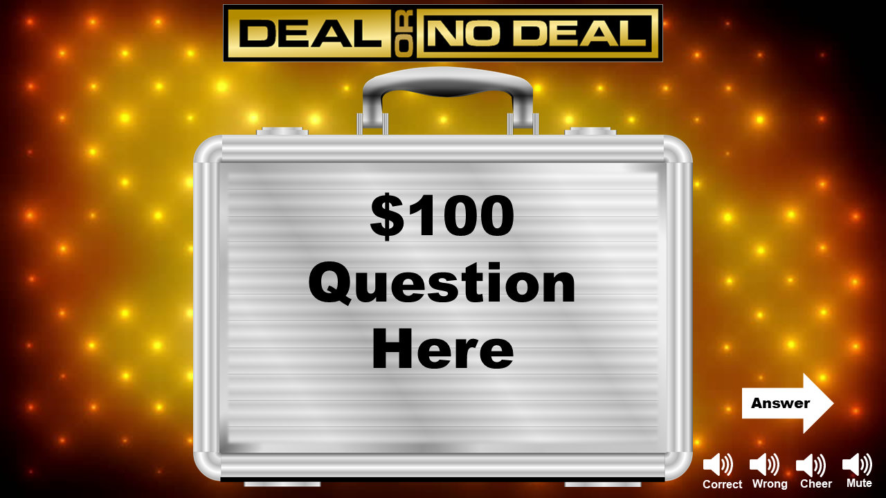 Deal or No Deal Zoom Powerpoint Game Etsy