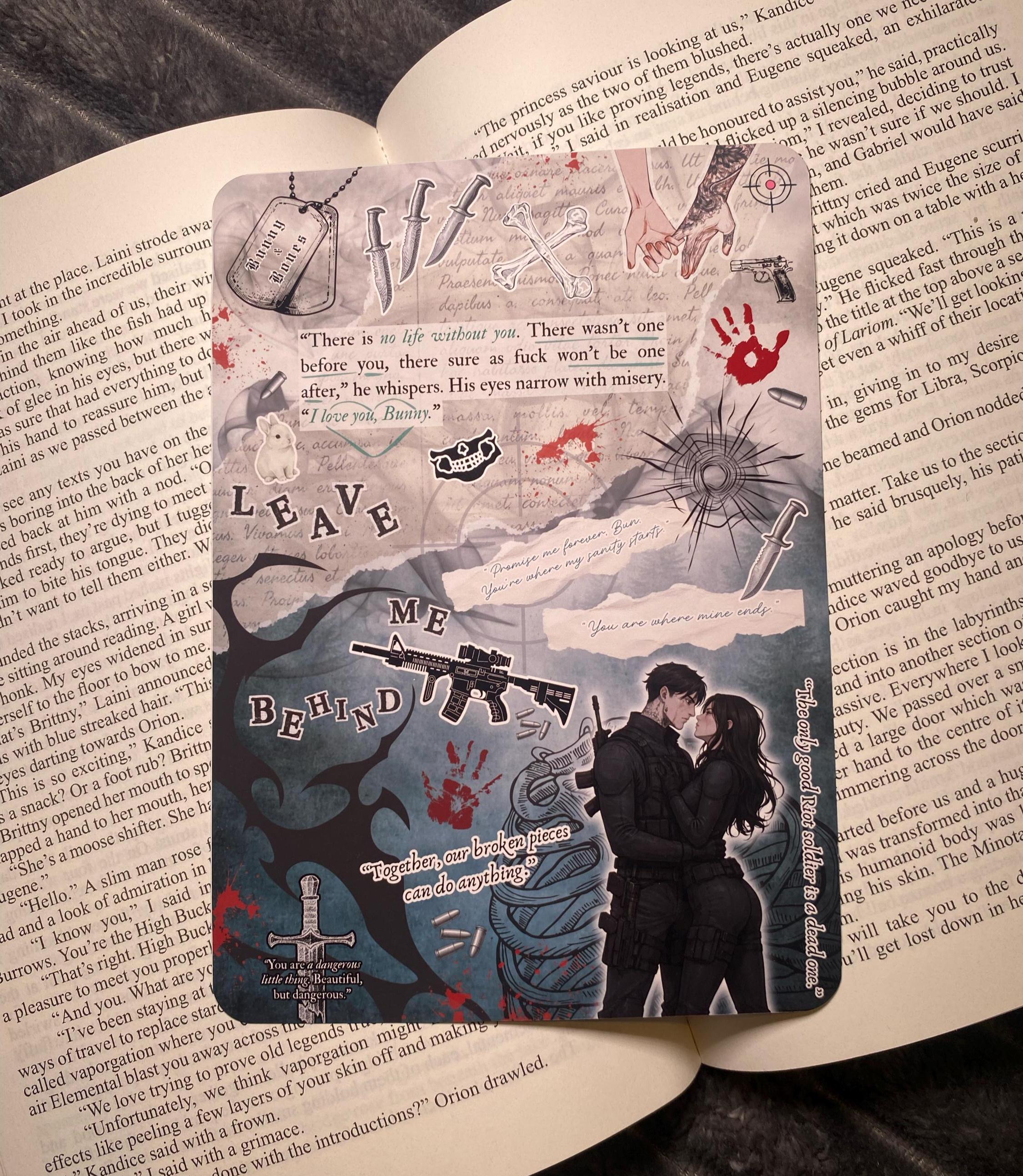 Leave Me Behind Inspired Kindle/Kobo Insert ~ Physical