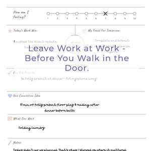 Planejador de transição mental pós-trabalho para mães trabalhadoras – PDF para download imediato