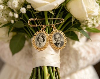 Personalisierung Hochzeit Erinnerungsfoto Brosche, Benutzerdefinierte Brautstrauß Fotos Charme, Hochzeit Andenken Anstecknadel Bräutigam Hochzeit Erinnerungsgeschenk