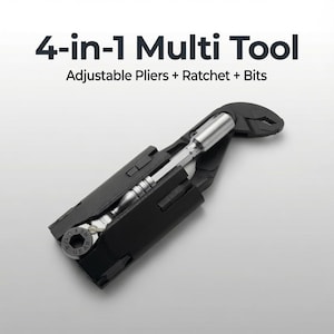 3D Printed Slim EDC Pocket Tool Holder for Workpro Mini Pliers, 711L Ratchet & Bits - Everyday Carry Organizer