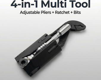 3D Printed Slim EDC Pocket Tool Holder for Workpro Mini Pliers, 711L Ratchet & Bits - Everyday Carry Organizer