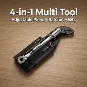 Slim EDC Pocket Tool Holder - Workpro Mini Plier + 711L Ratchet + Bits Kit