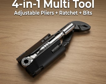 Slim EDC Pocket Tool Holder - Workpro Mini Plier + 711L Ratchet + Bits Kit