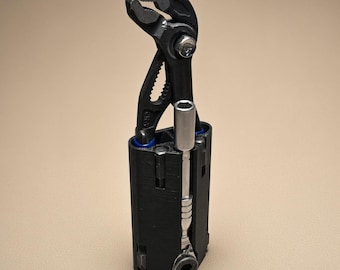 3D Printed EDC Holder for 5in WORKPRO Pliers + 1/4" Driver & Bits