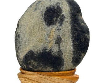 Piedra ornamental de doble cara procedente del río Namhan (Piedra natural para contemplación, Suseok, Suiseki)